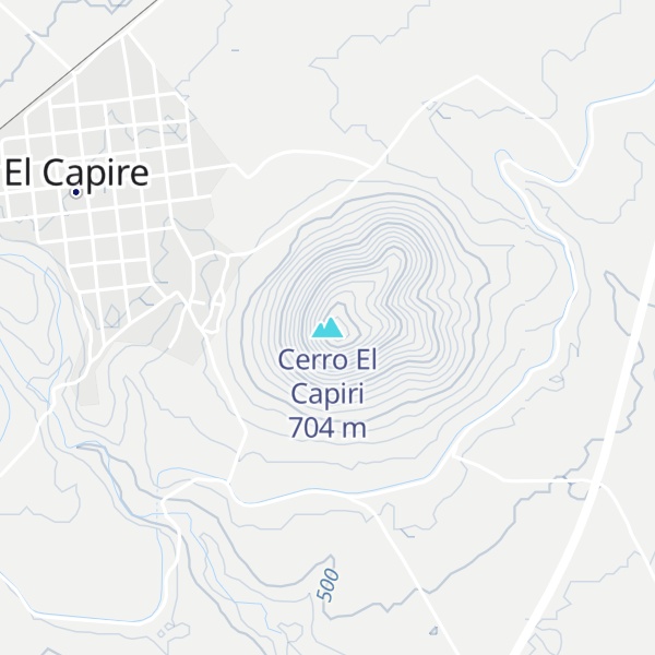 Map of Cerro El Capiri