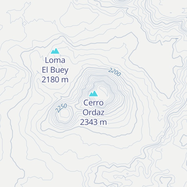 Map of Cerro Ordaz