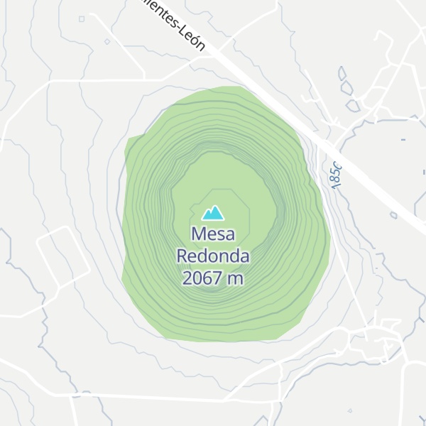 Map of Mesa Redonda