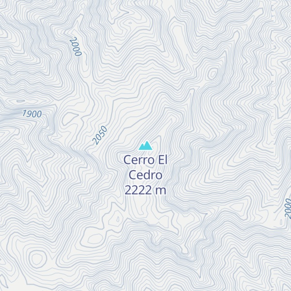 Map of Cerro El Cedro