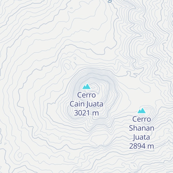 Map of Cerro Cain Juata
