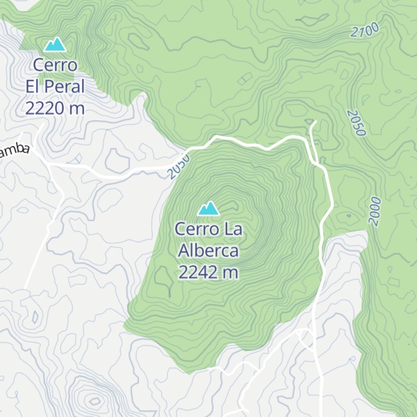 Map of Cerro La Alberca