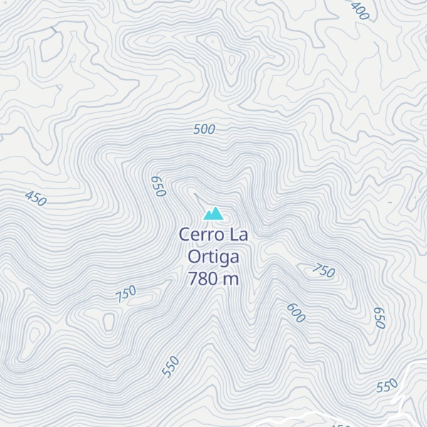 Map of Cerro La Ortiga