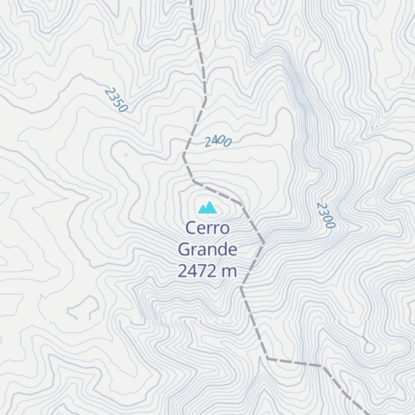 Map of Cerro Grande