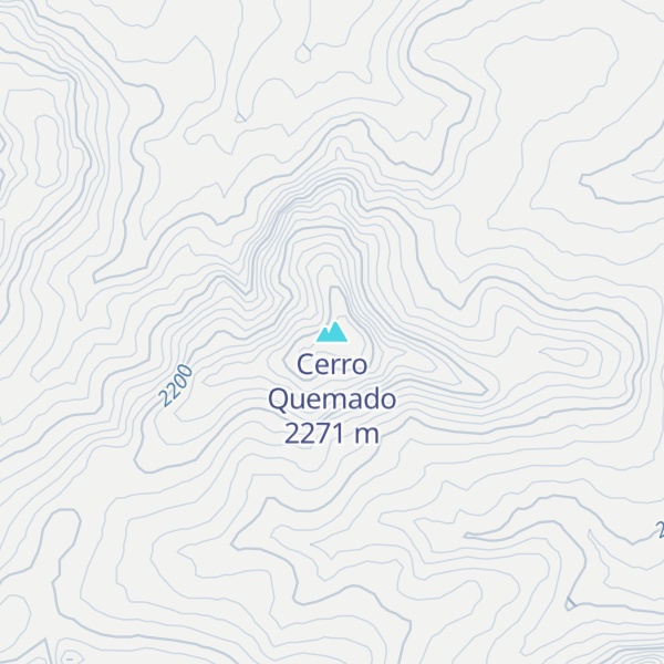 Map of Cerro Quemado