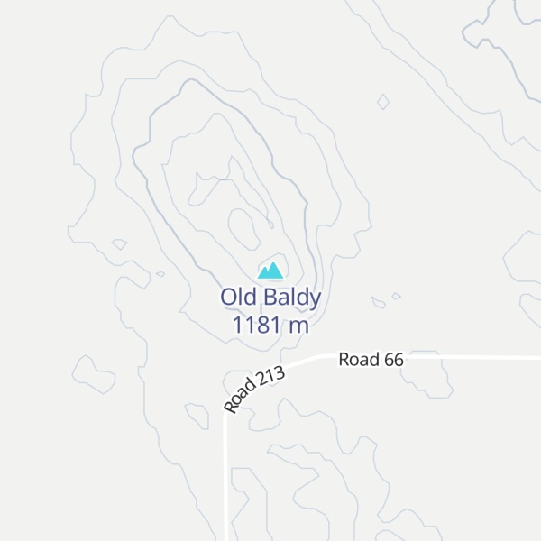 Map of Old Baldy