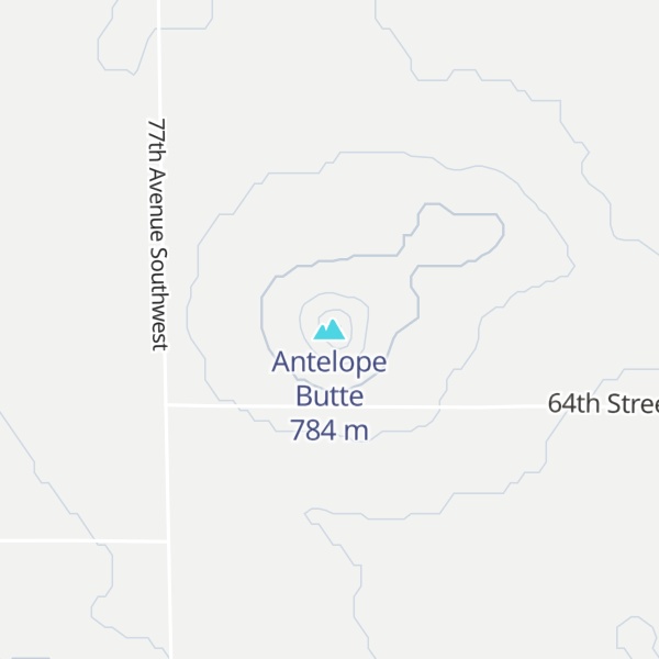 Map of Antelope Butte