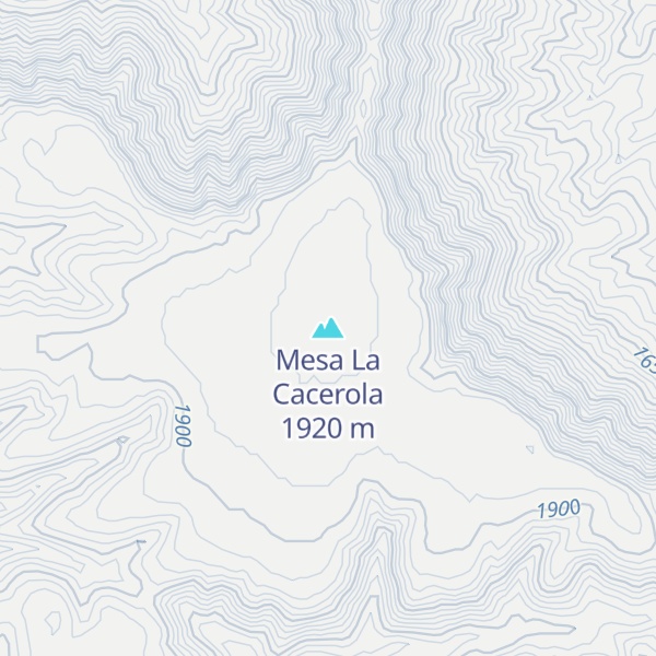 Map of Mesa La Cacerola