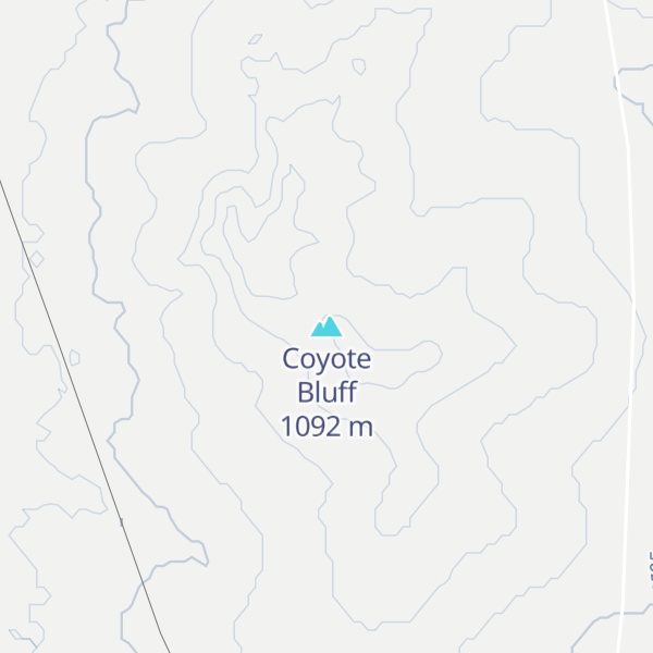 Map of Coyote Bluff