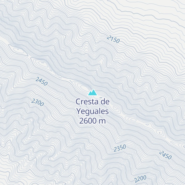 Map of Cresta de Yeguales