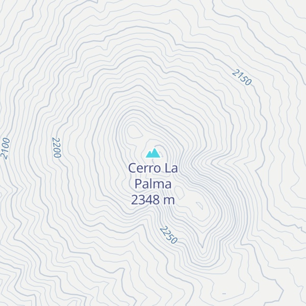 Map of Cerro La Palma