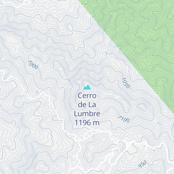 Map of Cerro de La Lumbre