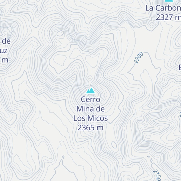 Map of Cerro Mina de Los Micos