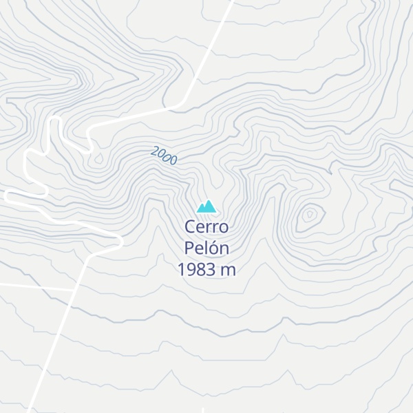 Map of Cerro Pelón