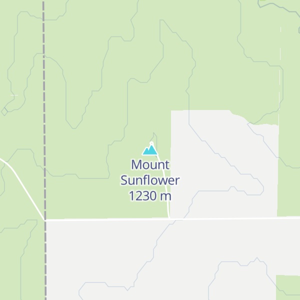 Map of Mount Sunflower