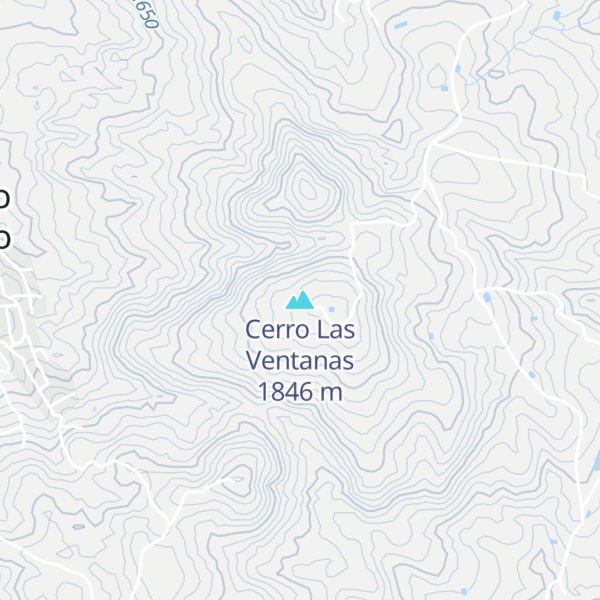 Map of Cerro Las Ventanas