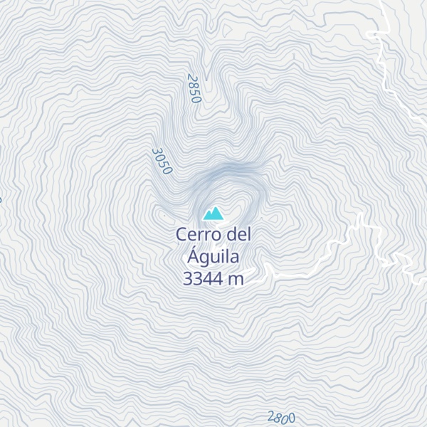 Map of Cerro del Águila