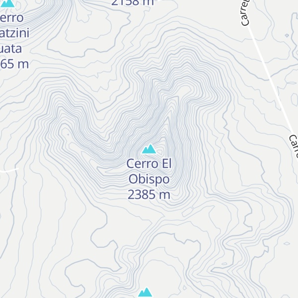 Map of Cerro El Obispo