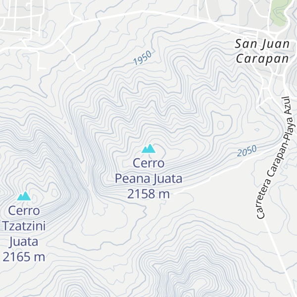 Map of Cerro Peana Juata
