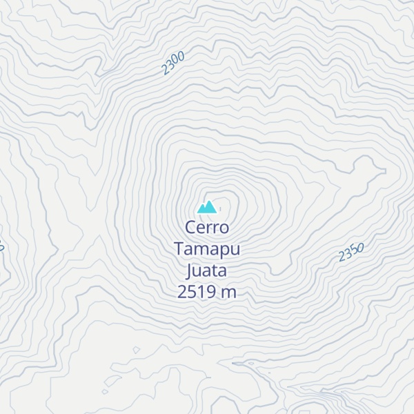 Map of Cerro Tamapu Juata