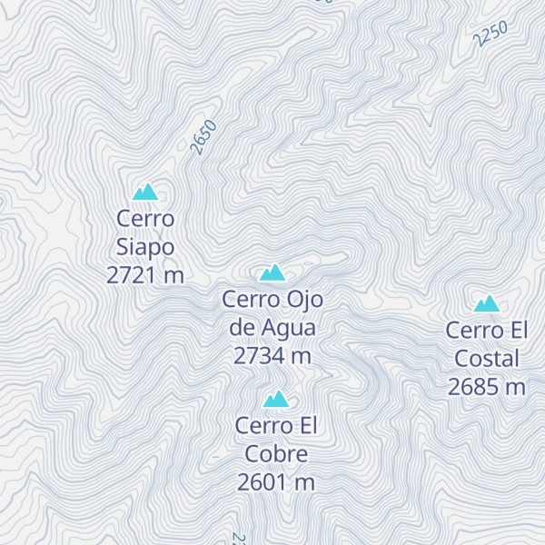 Map of Cerro Ojo de Agua