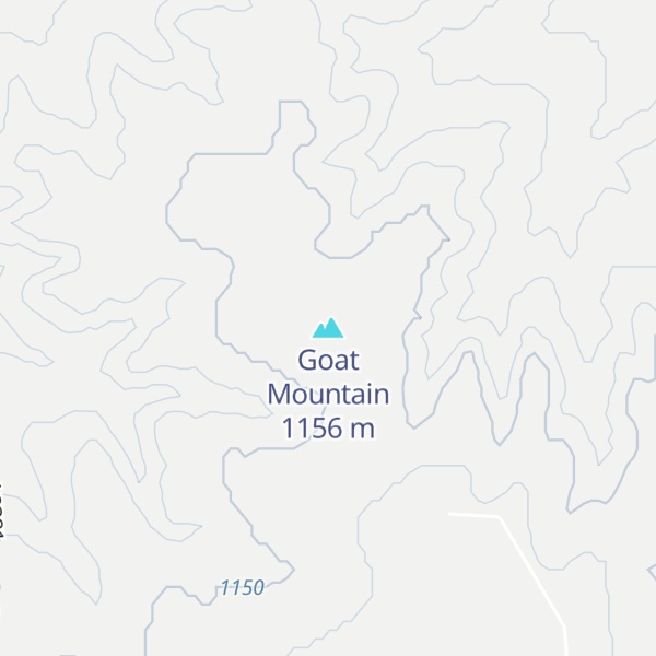 Map of Goat Mountain