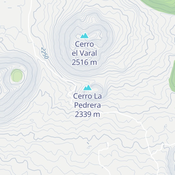 Map of Cerro La Pedrera