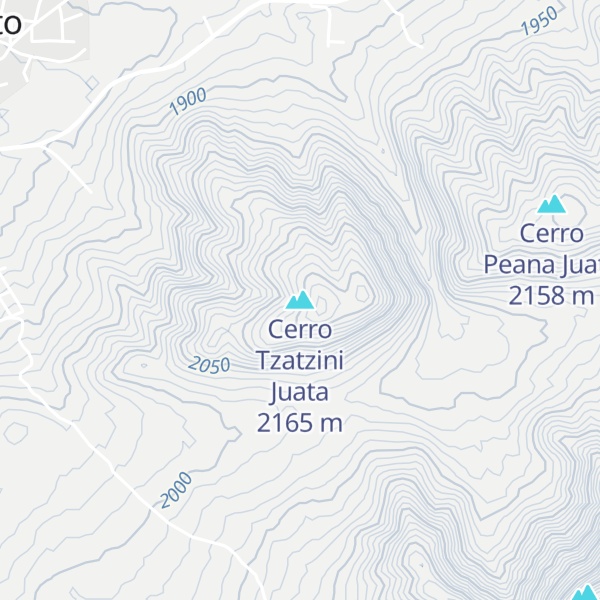 Map of Cerro Tzatzini Juata