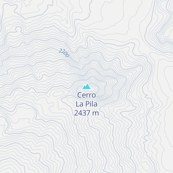 Map of Cerro La Pila
