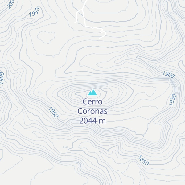 Map of Cerro Coronas