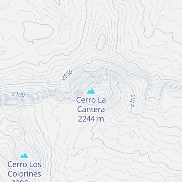 Map of Cerro La Cantera