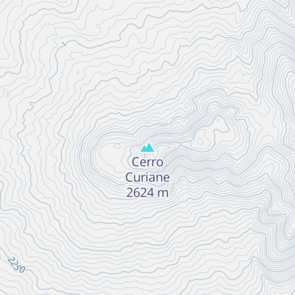 Map of Cerro Curiane