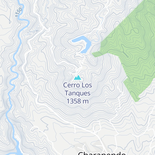 Map of Cerro Los Tanques