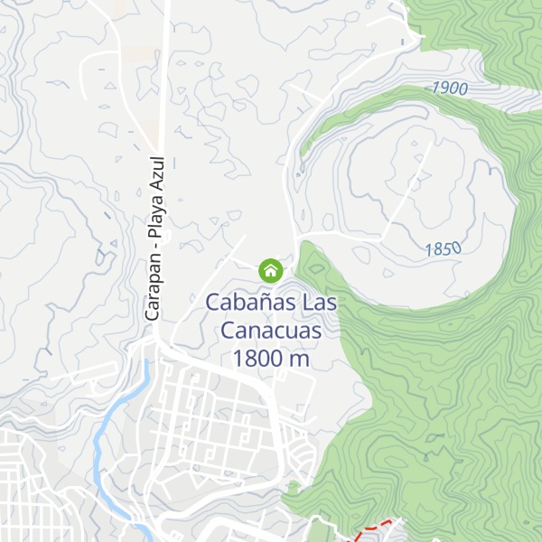 Map of Cabañas Las Canacuas