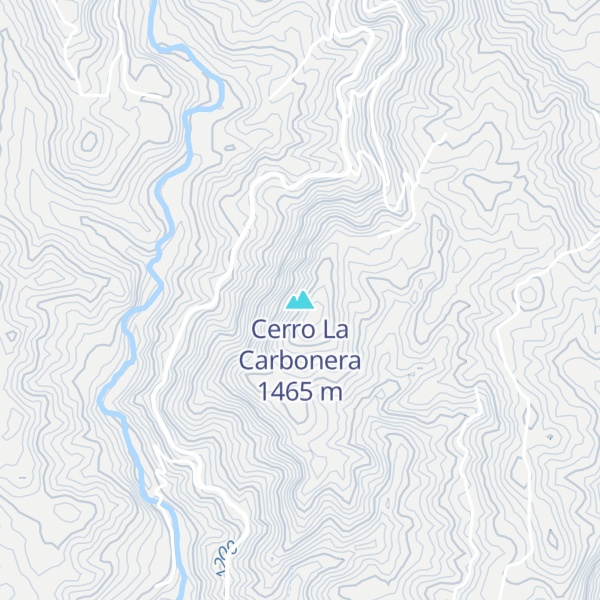 Map of Cerro La Carbonera