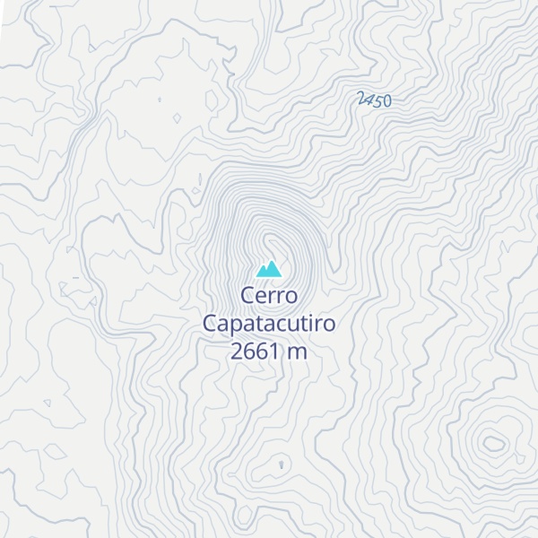 Map of Cerro Capatacutiro