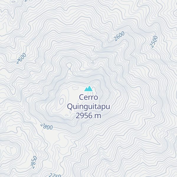 Map of Cerro Quinguitapu