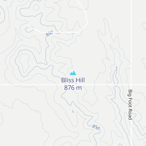 Map of Bliss Hill