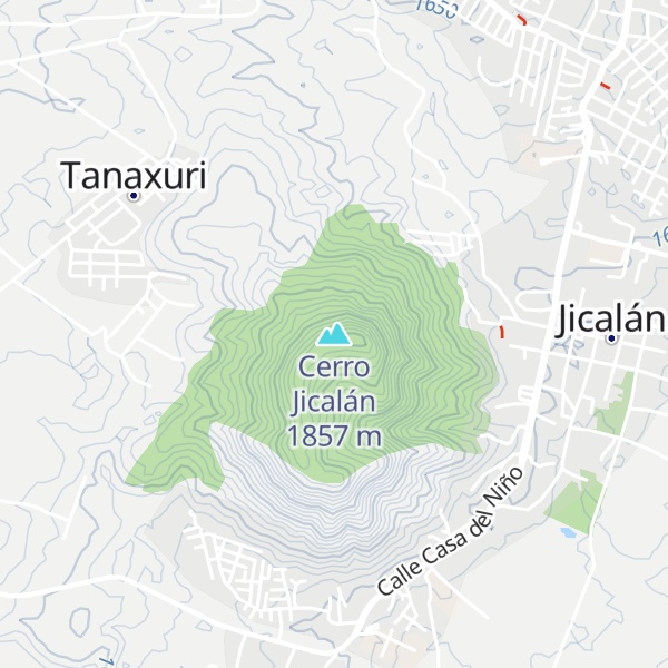 Map of Cerro Jicalán