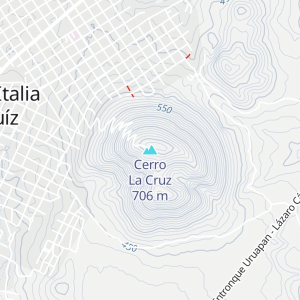 Map of Cerro La Cruz