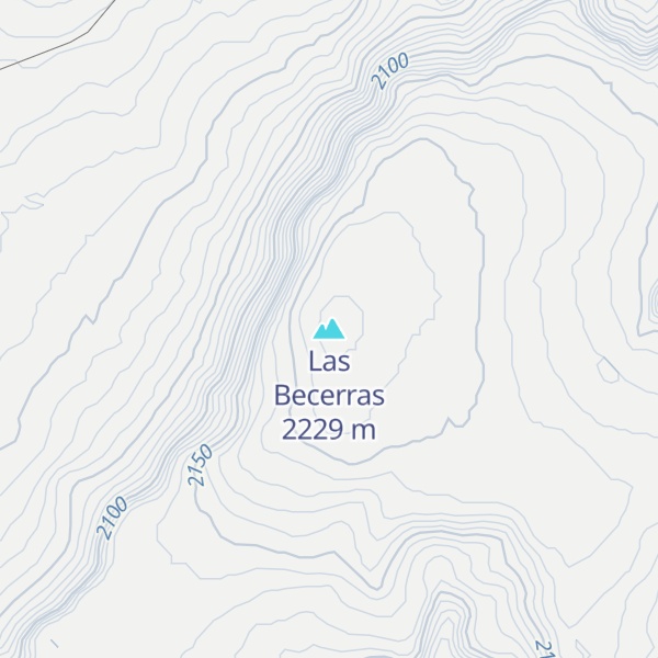 Map of Las Becerras