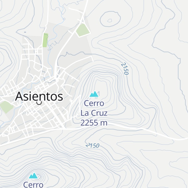 Map of Cerro La Cruz