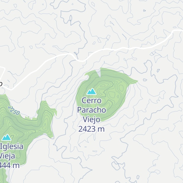 Map of Cerro Paracho Viejo
