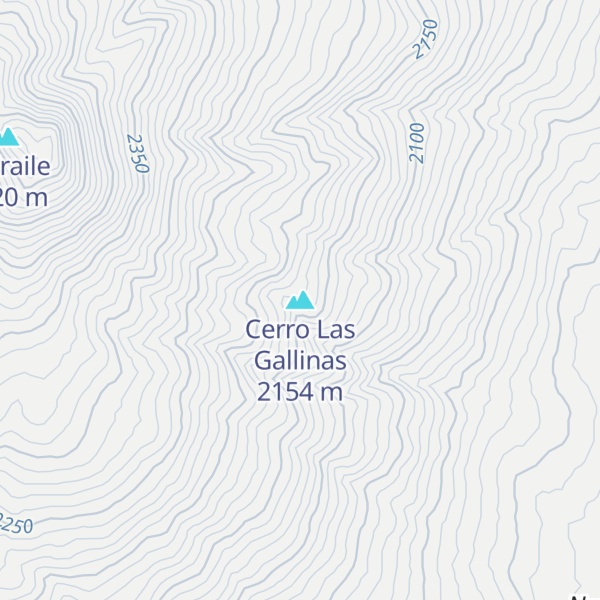 Map of Cerro Las Gallinas