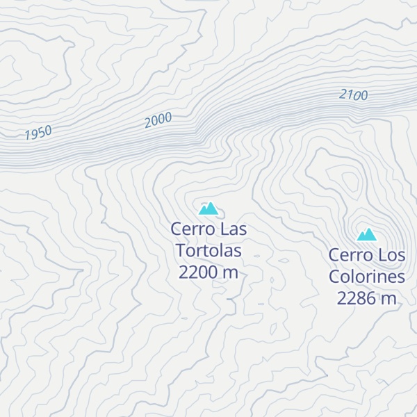 Map of Cerro Las Tortolas