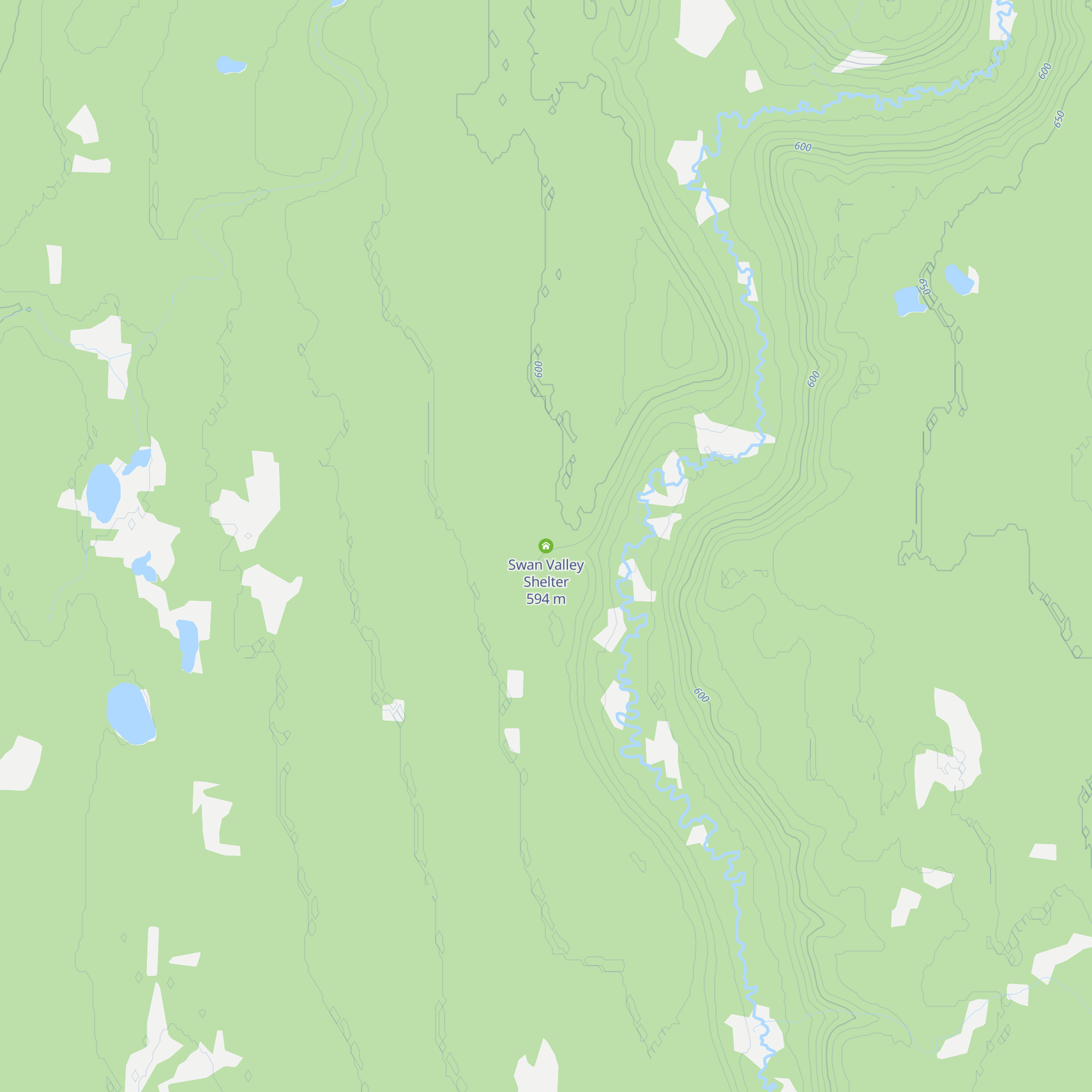 Swan Valley Shelter map