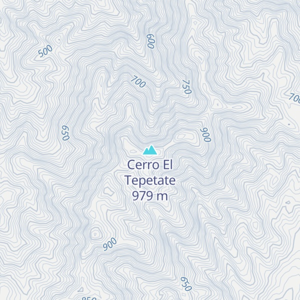 Map of Cerro El Tepetate