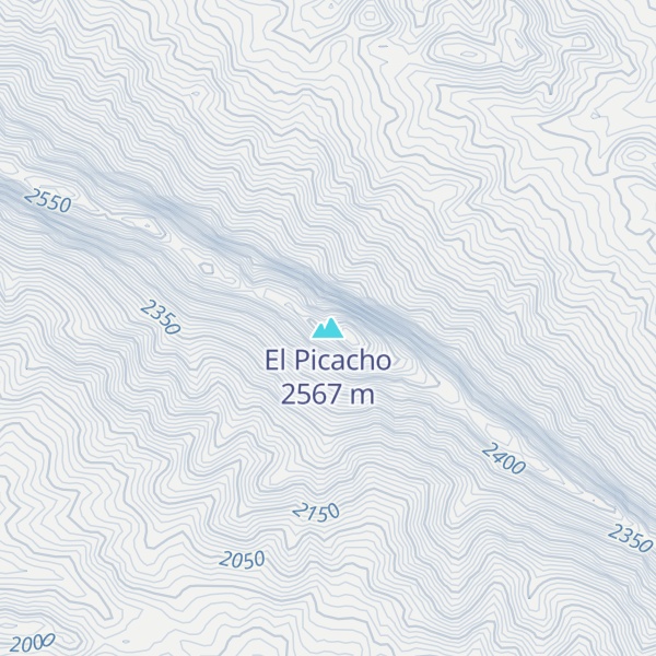 Map of El Picacho