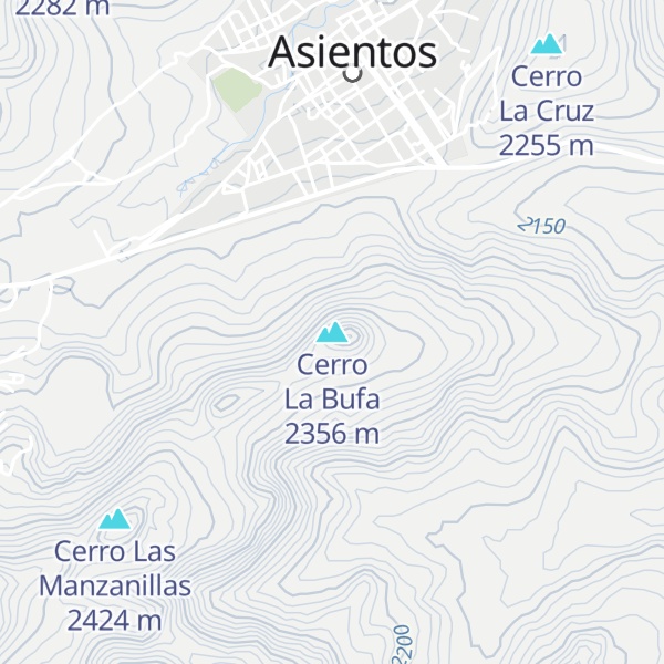 Map of Cerro La Bufa