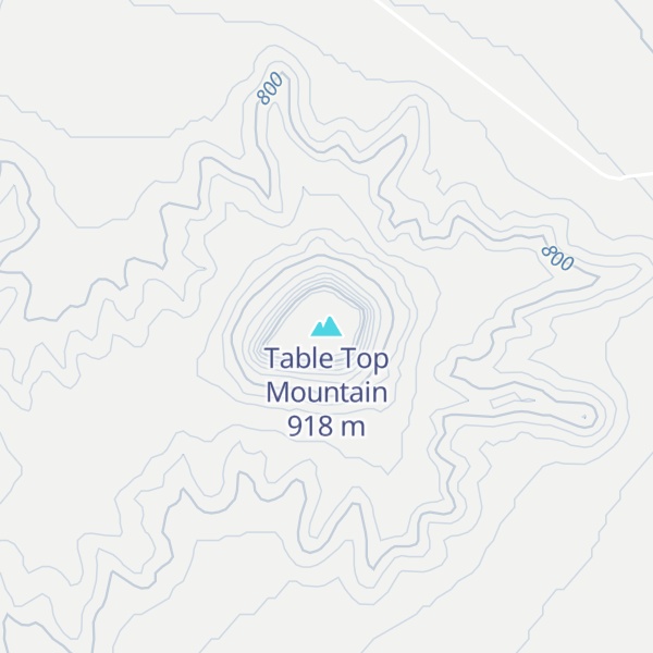 Map of Table Top Mountain